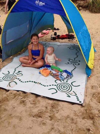 What is an outdoor rug? Mat for beach camping.